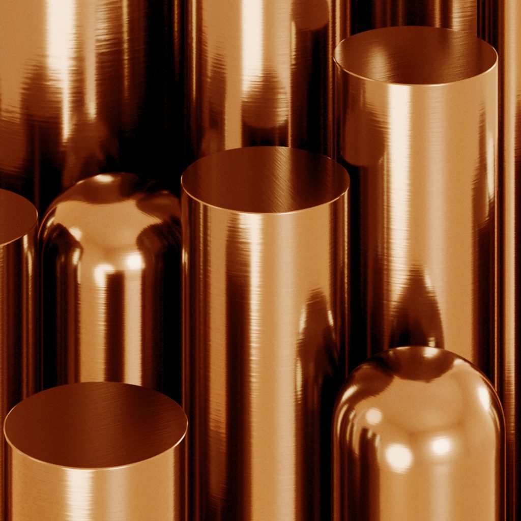 Brushed copper